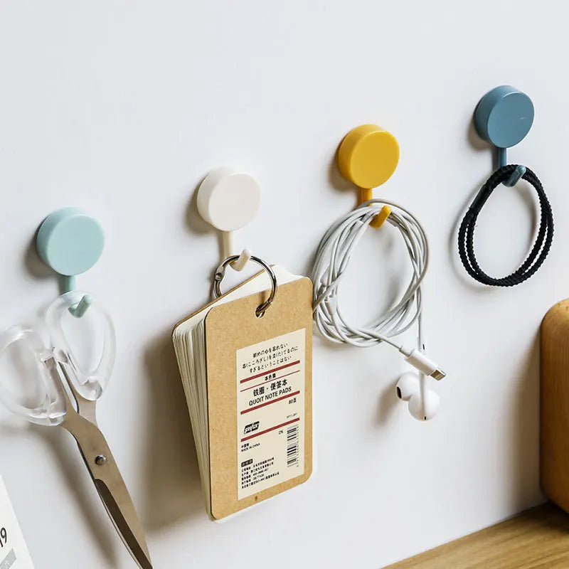 Wall Hooks: Strong adhesive hooks