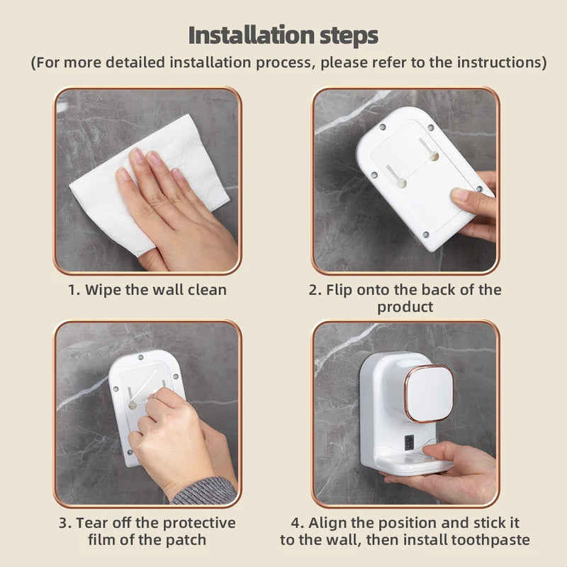 Smart Toothpaste Dispenser with 3 Modes