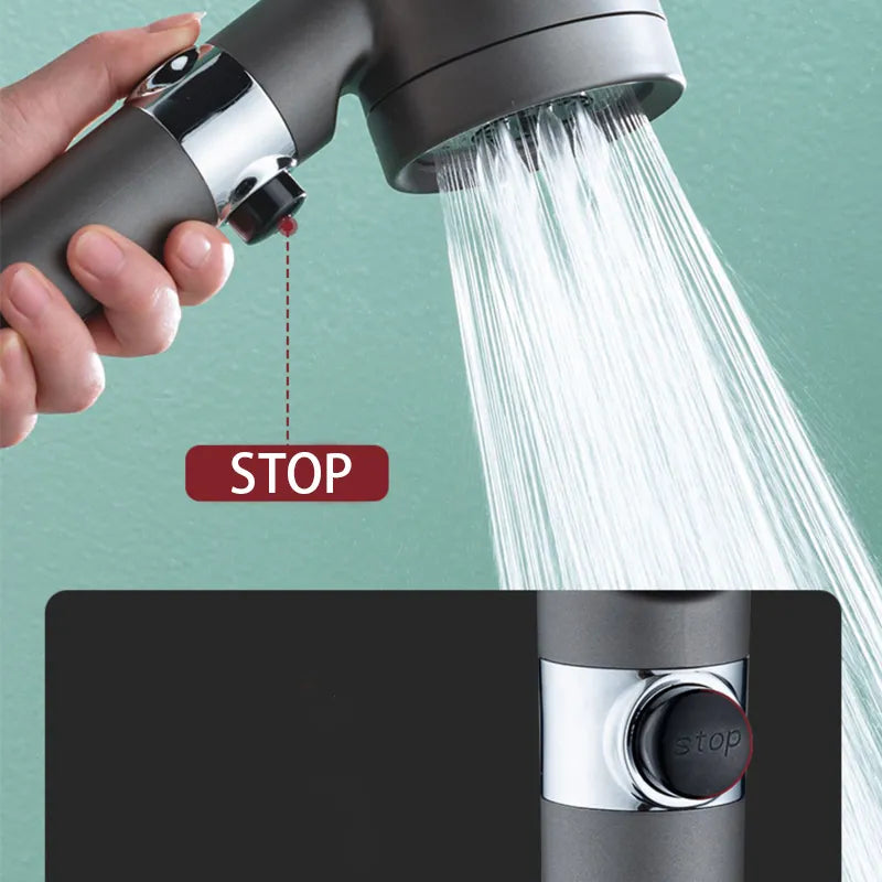 Shower Head: High-pressure showerhead