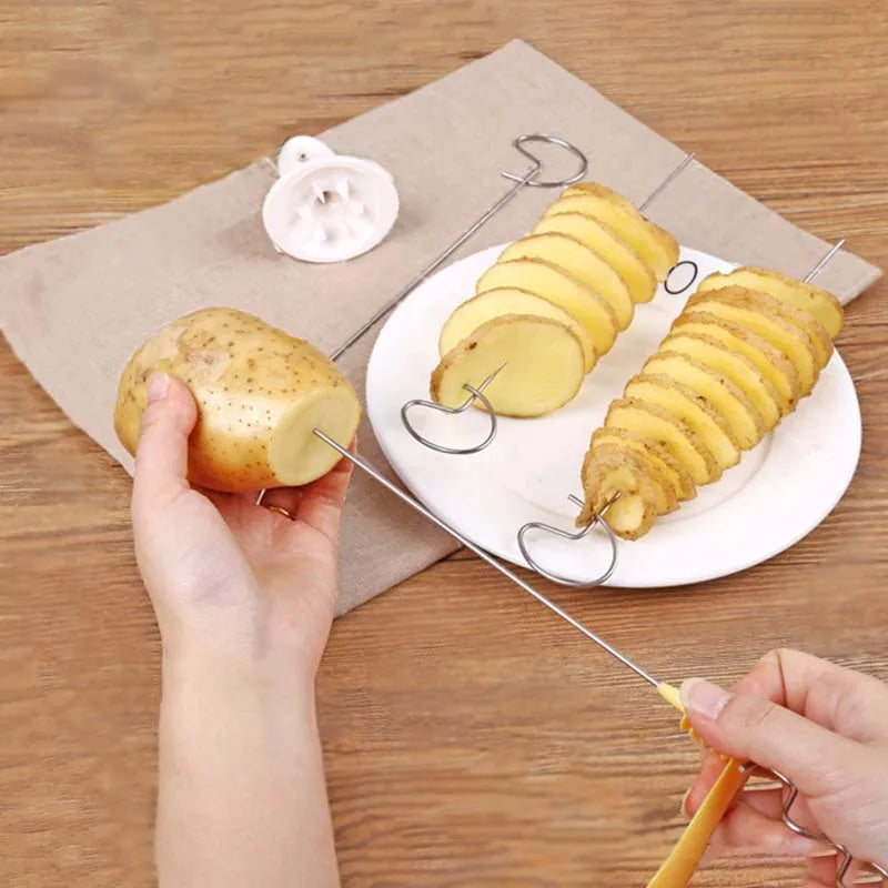 Potato Spiral Cutter: Spiral vegetable tool