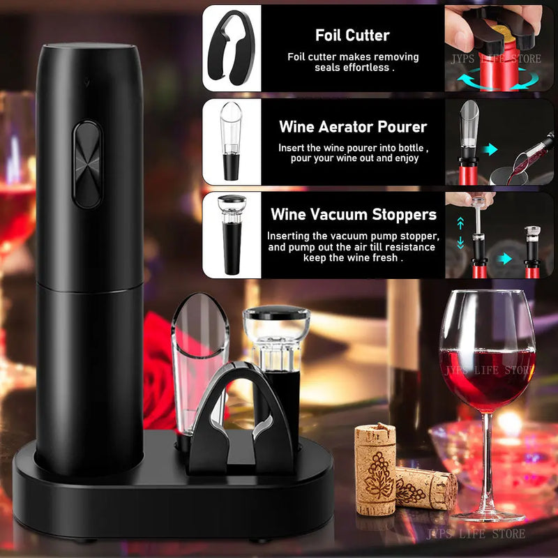 Electric Wine Opener: Automatic corkscrew