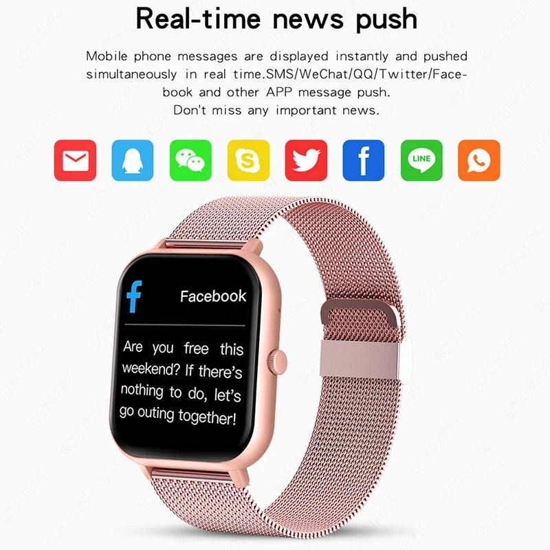 Smart Watch Men Women Heart Rate Blood