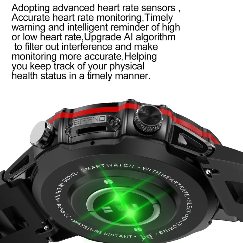 2023 New 1.43inch AMOLED Smart Watch Military Rugged Outdoor Sport