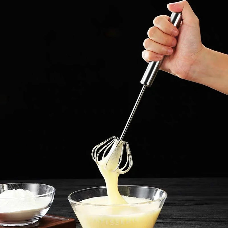 Semi-automatic Egg Beater: Handheld egg whisk