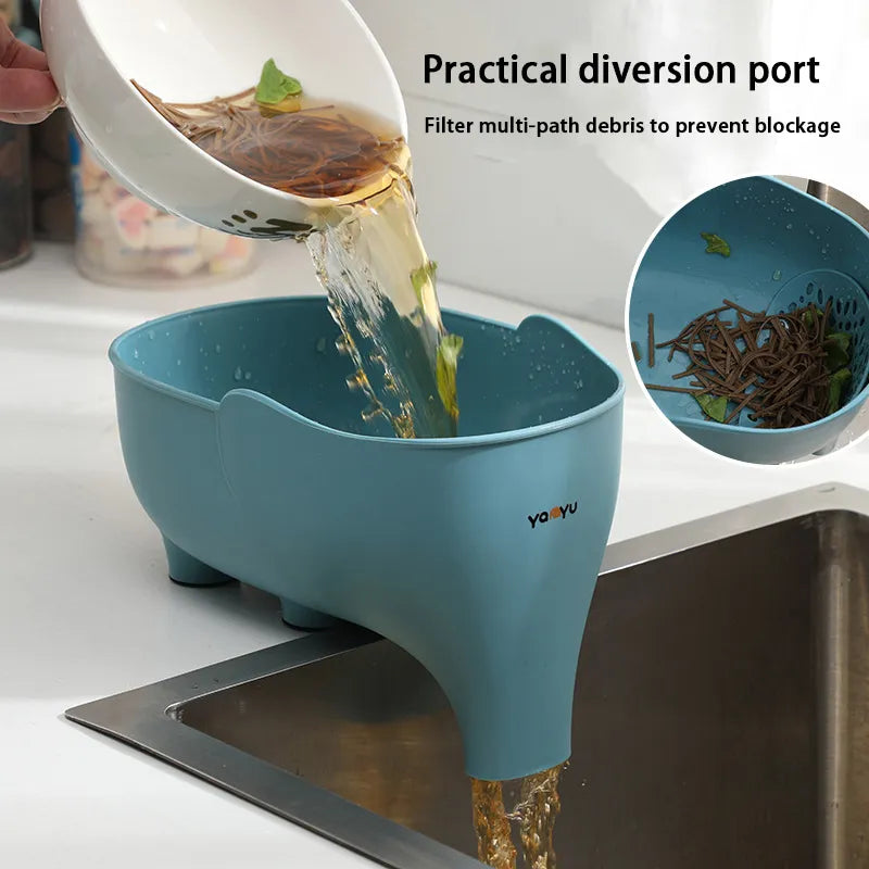 Elephant Drain Basket: Multipurpose drain basket