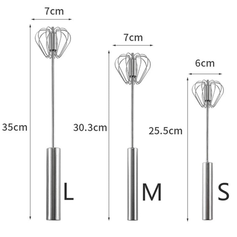 Semi-automatic Egg Beater: Handheld egg whisk