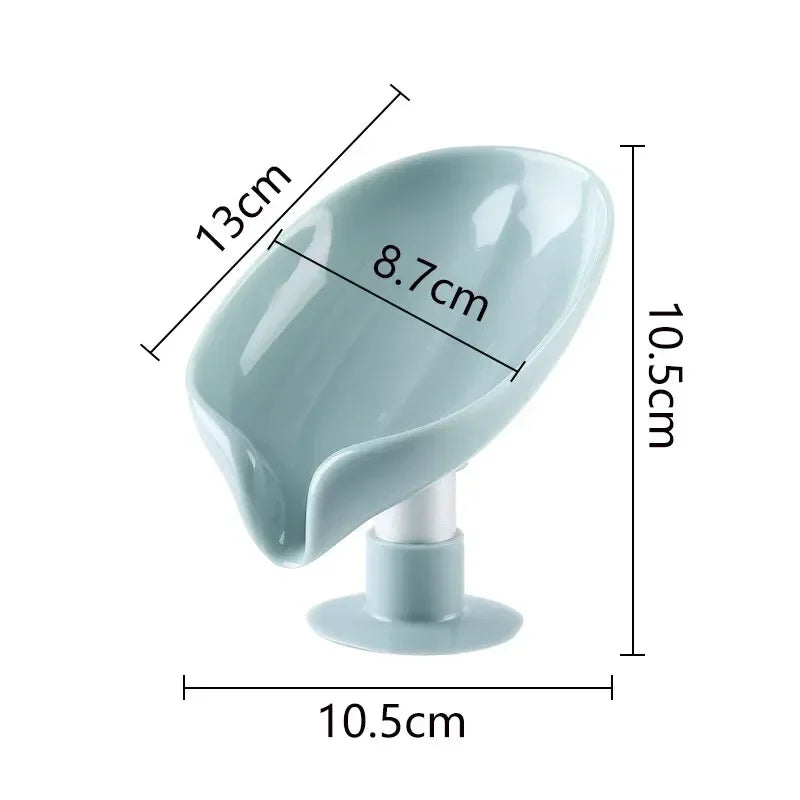 Drain Soap Holder Leaf Shape Soap Suction Cup