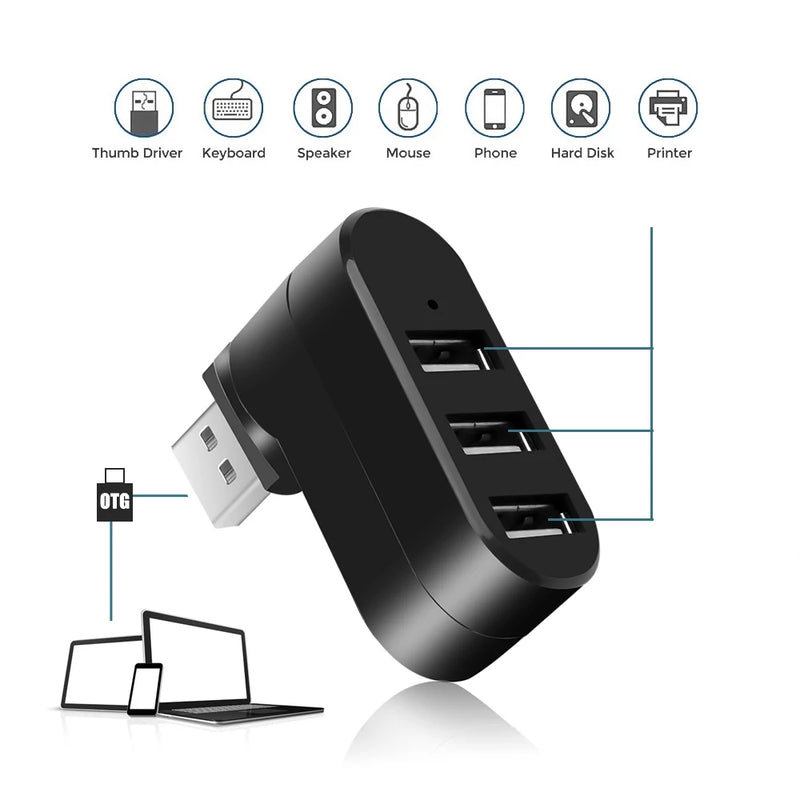 USB Hub (3.0 Rotatable)