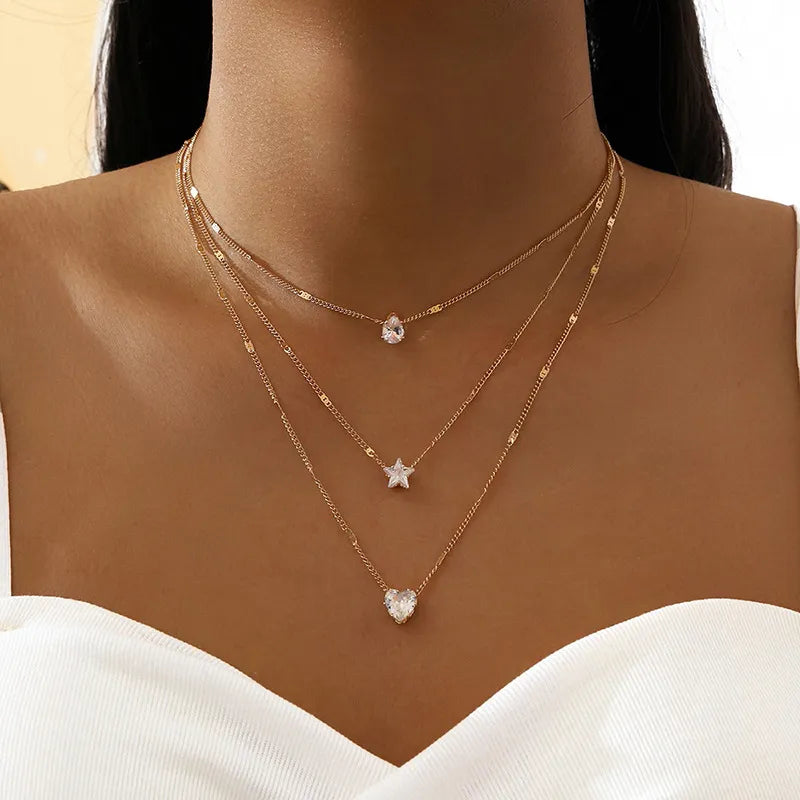 Star Heart PENDANT NECKLACE