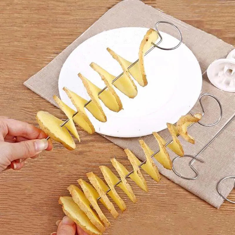 Potato Spiral Cutter: Spiral vegetable tool