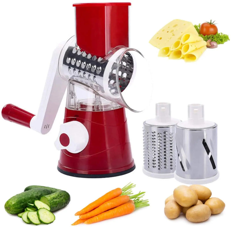 Vegetable Roller Cutter: Handheld vegetable grater