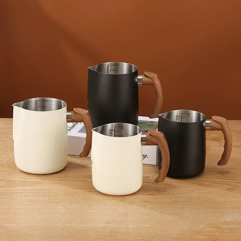 Milk Frothing Pitcher: Stainless steel frother