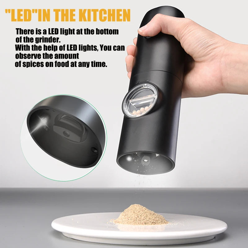 Electric Pepper Grinder: Rechargeable spice mill