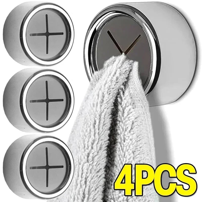 Towel Plug Holder: Wall mounted towel rack