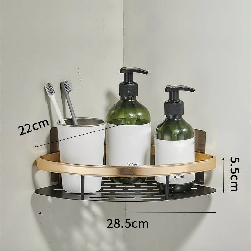 Aluminum Alloy Bathroom Shelf Shampoo Rack