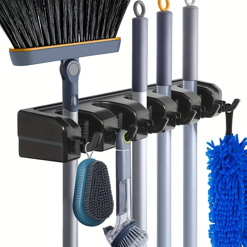 Wall Mounted Mop Holder: Multi-mop holder