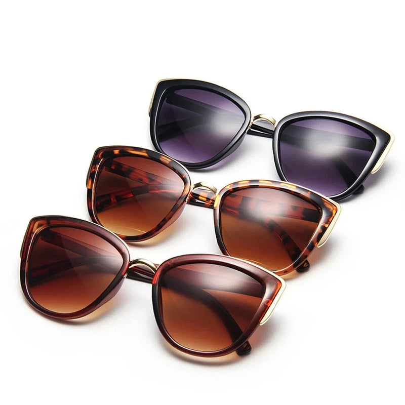 Muselife Cateye Sunglasses Women Vintage Gradient UV400