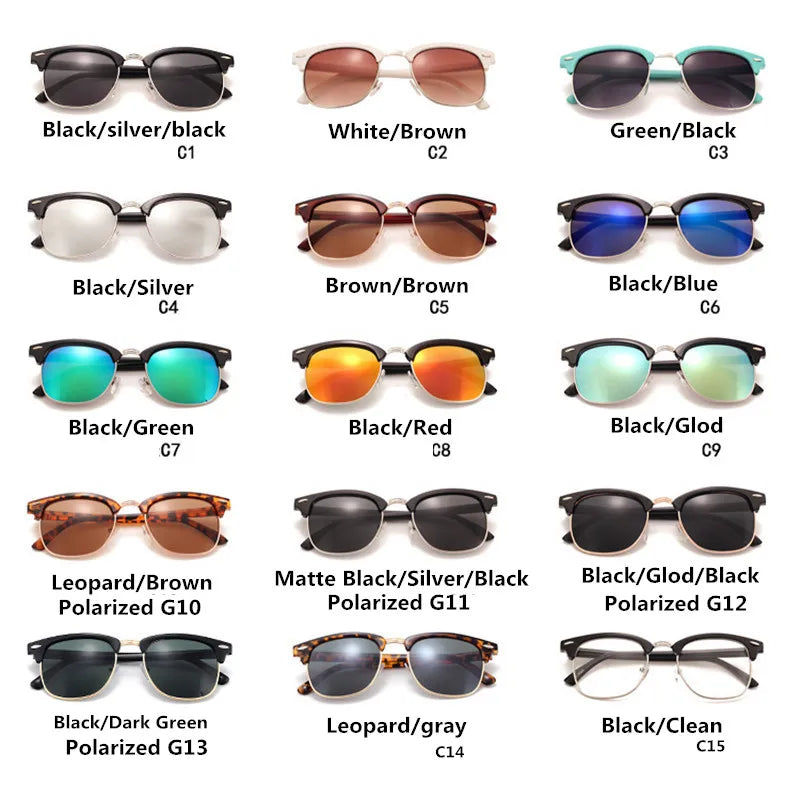 Classic Polarized Sunglasses Men Women Retro