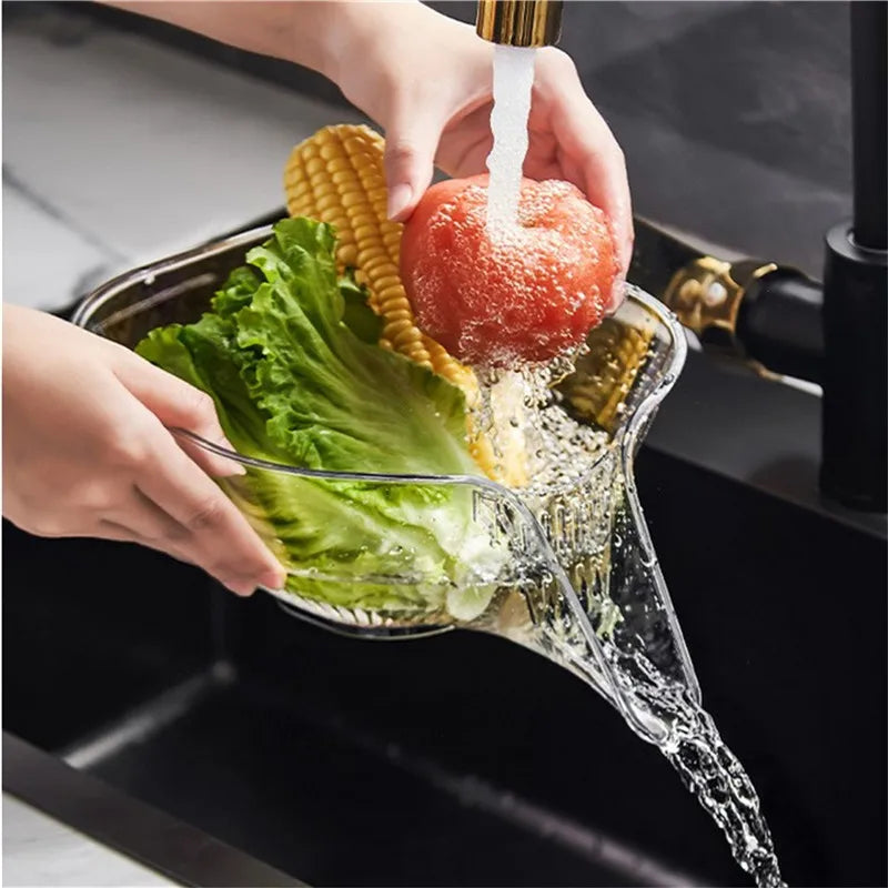 Washing Drain Basket: Kitchen washing basket