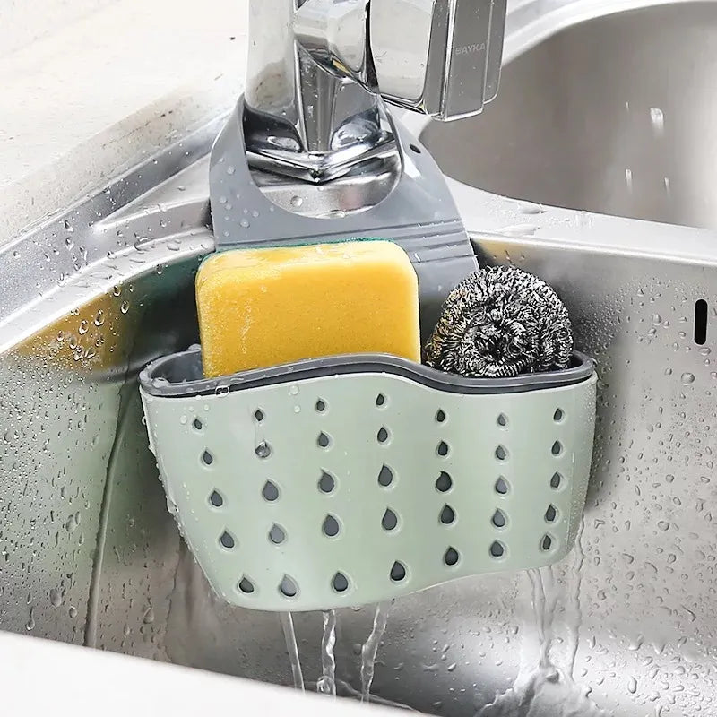 Sink Holder & Basket: Hanging sink organizer