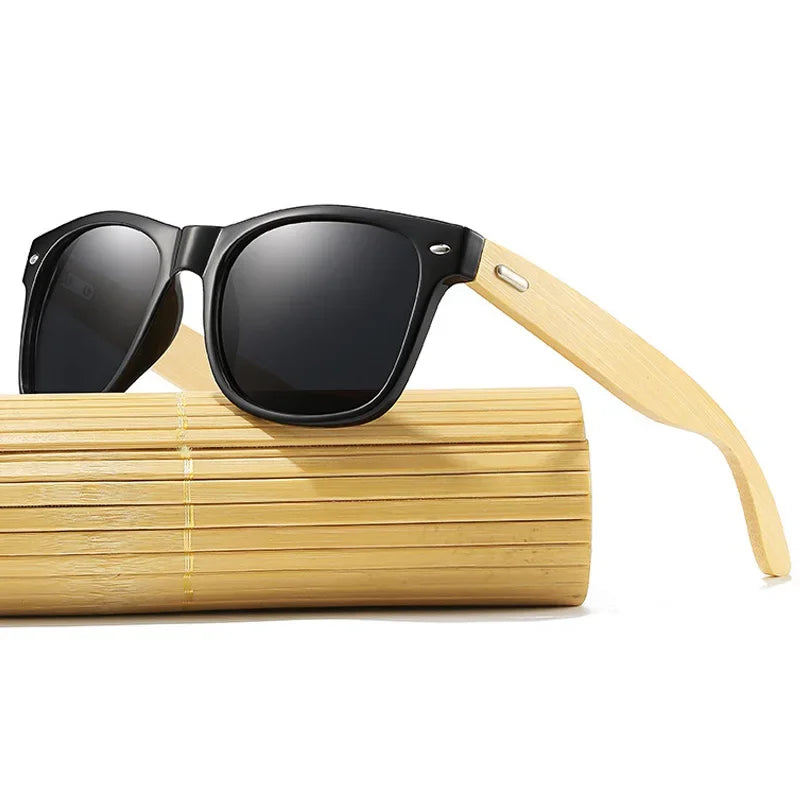 Bamboo wood sunglasses