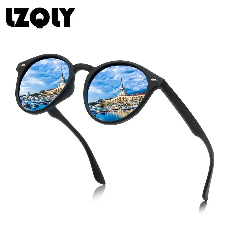 Fashion Round Polarized Sunglasses Men Women Classic Vintage