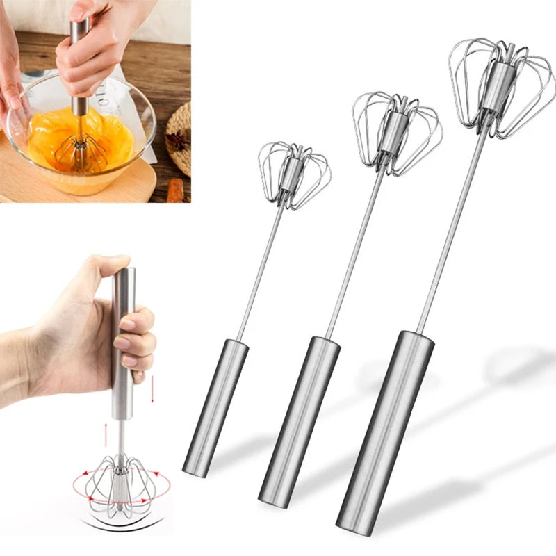 Semi-automatic Egg Beater: Handheld egg whisk