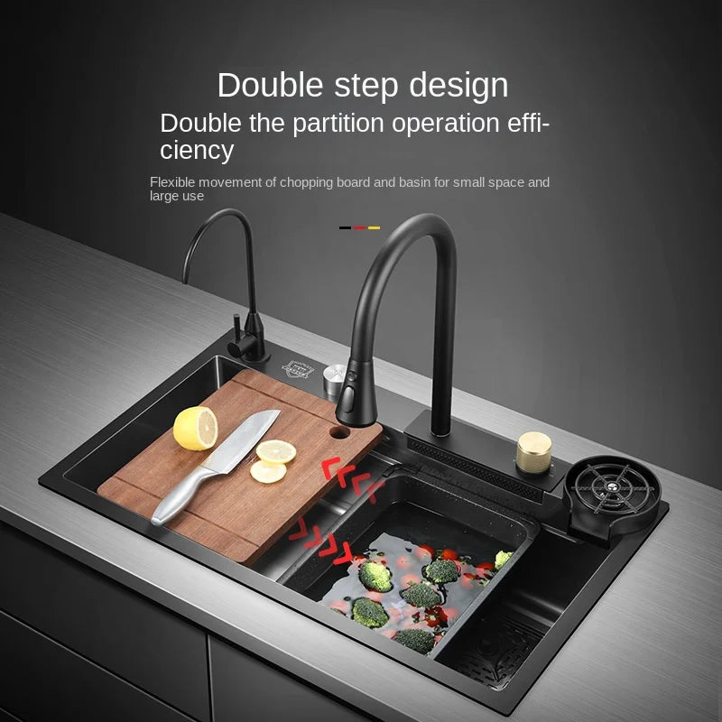 Waterfall Sink: Modern faucet sink