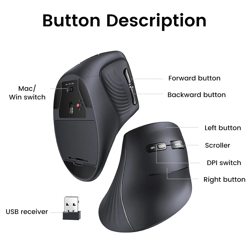 Wireless Mouse (Vertical)