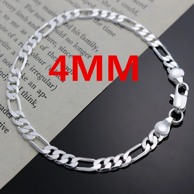 Chain for Men Women Bracelet Necklace Jewelry Set